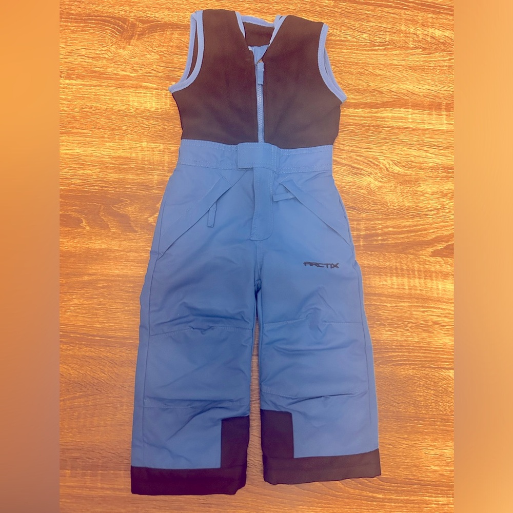 2T Blue Arctix Toddler Snow Bibs